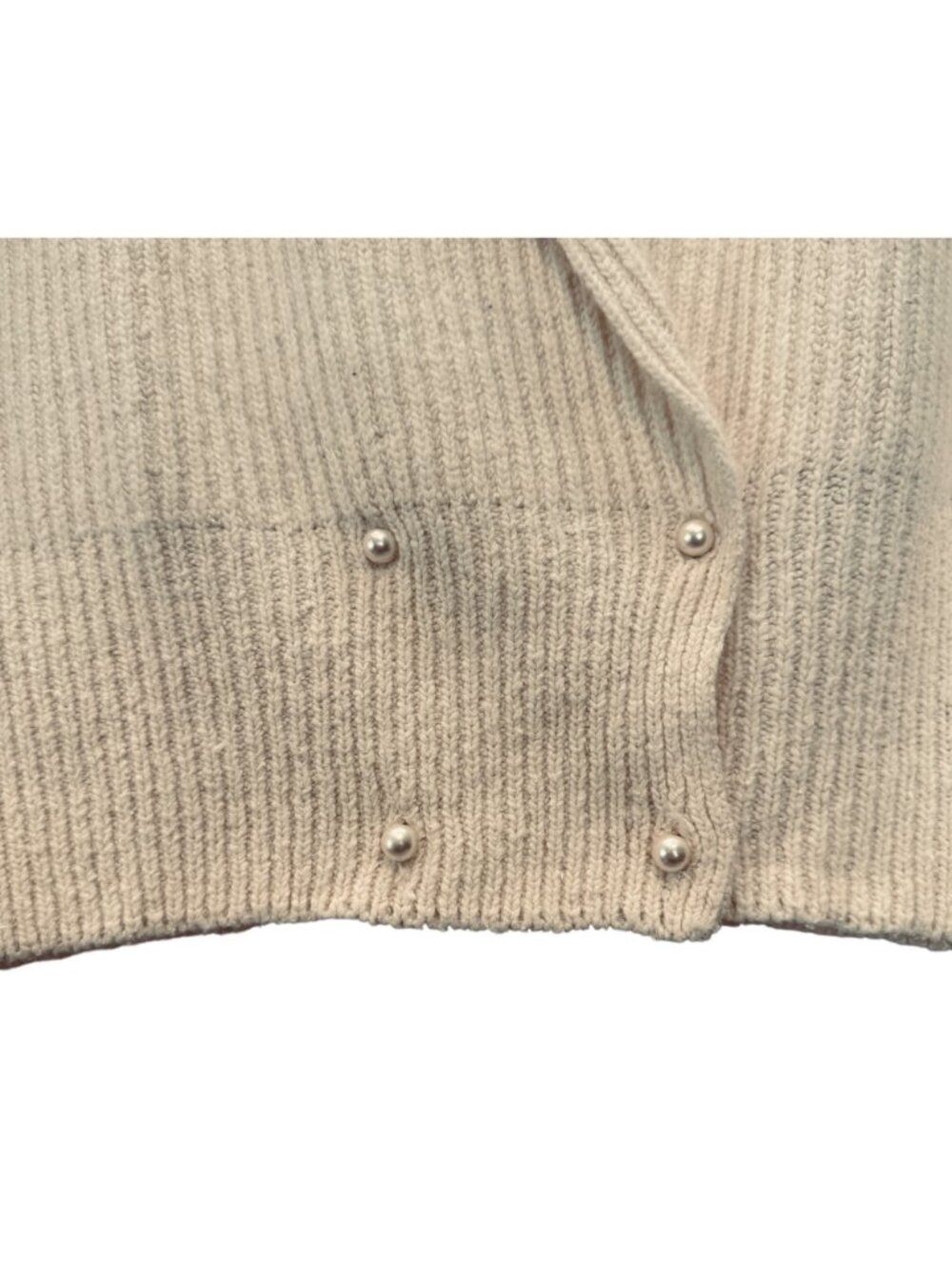 Vintage 90s Cropped Shawl Collar Silk Angora Sweater Size M Wrap Front Hong Kong - Picture 4 of 6